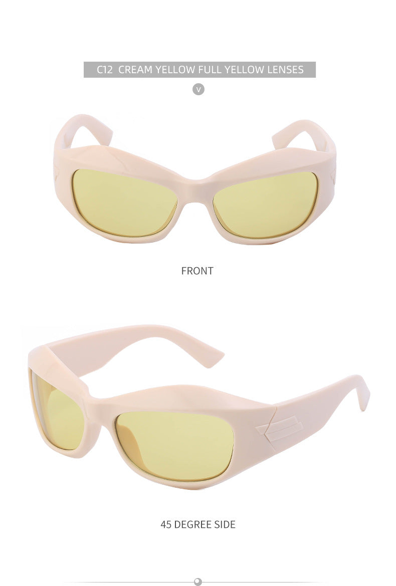 Steampunk Style Y2K Sunglasses for Men Cycling Sports Sunglasses for Women Wholesale