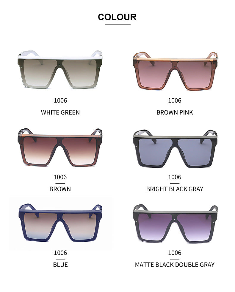 2025New Fashion Sunglasses for Women, Internet Celebrity Style, Large Square Frame Sunglasses for Men, Trendy sunglasses
