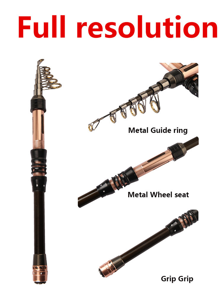 Manufacturer In-Stock Carbon Mini Small Sea Rod Casting Rod Short Section Pen Fishing Rod Set Ultra-Hard Long Casting Rod