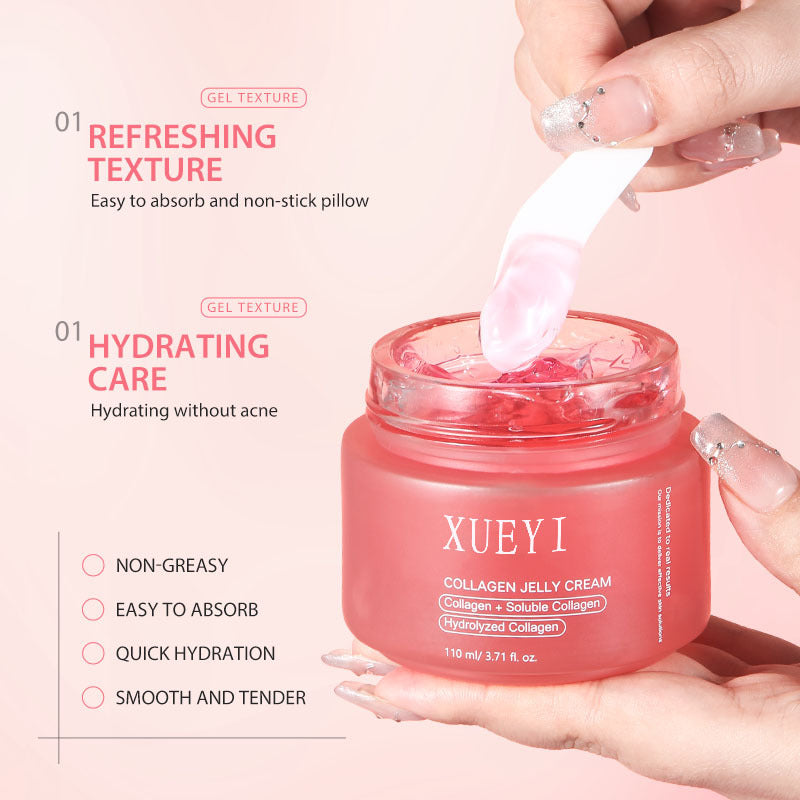 Ready Stock Collagen Jelly Face Cream110g Moisturizing, anti-wrinkle, anti-aging, firming niacinamide gel cream