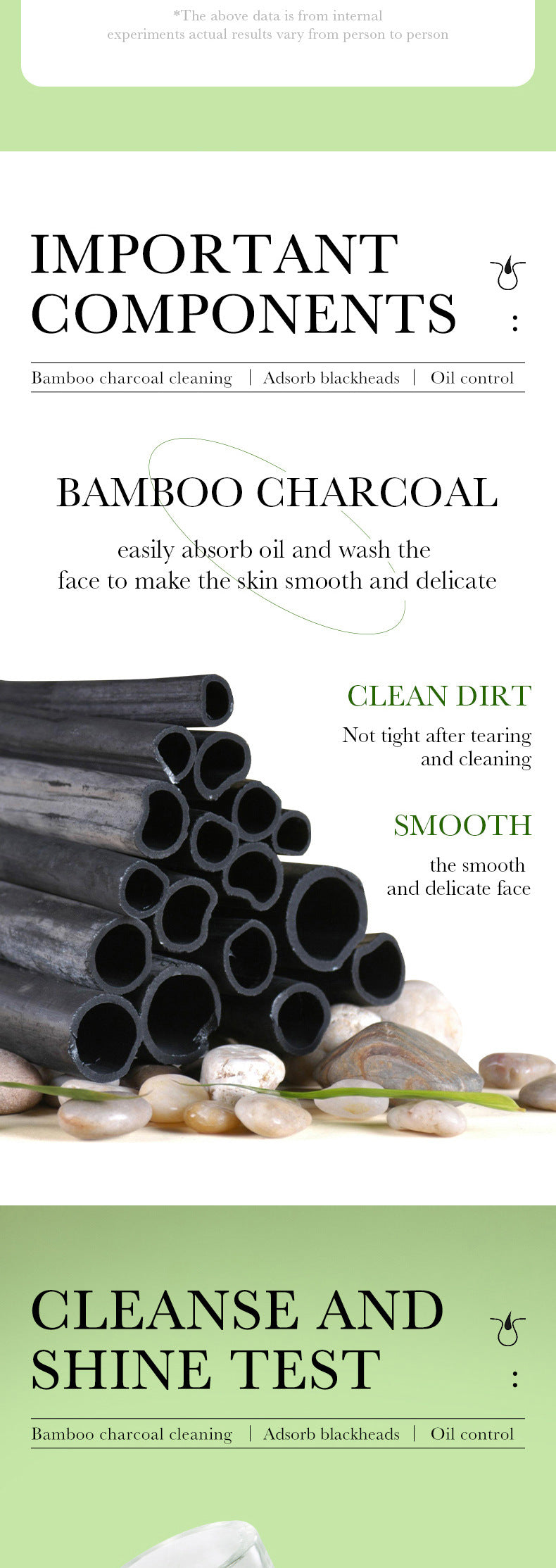 Bamboo Charcoal Solid Mask40g ZOZU Clean pores refreshing portable clay mask stick cross-border wholesale