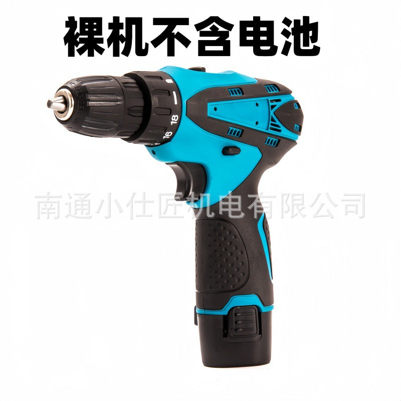 Manufacturer Supply Lithium Battery Rechargeable Pistol Drill Cross-Border Household Portable Multi-Function Electric Screwdriver Lithium Drill
