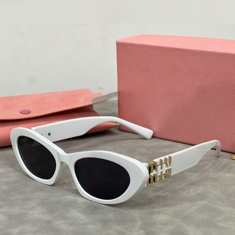 mm New Retro Narrow Frame Cat Eye Women's Small Frame Sunglasses Fashion Cat Eye Sunglasses Trendy Sunglasses Wholesale