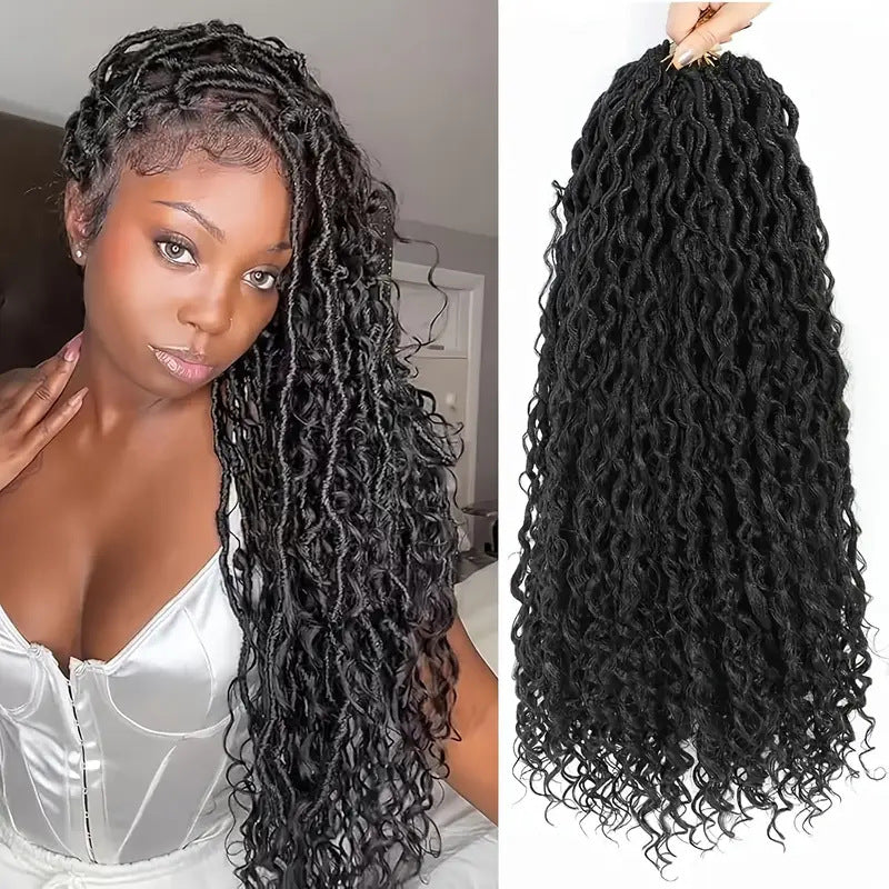 Cross-Border European and American New Hot-Selling Dreadlock Princess Wig Faux Goddess River Locs Dreadlock Wig