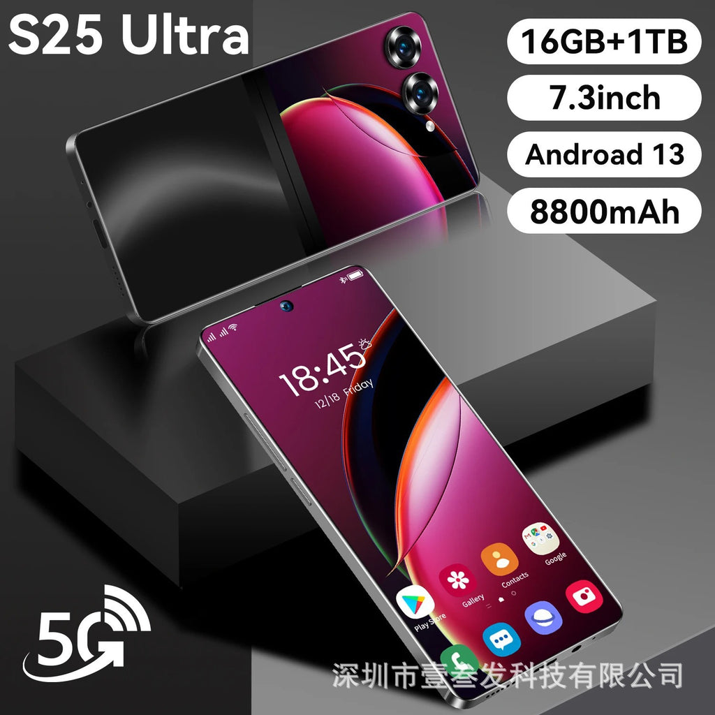 S25Ultra+Popular2+16G 6.6Inch All-in-One Low Price 3G New Smartphone