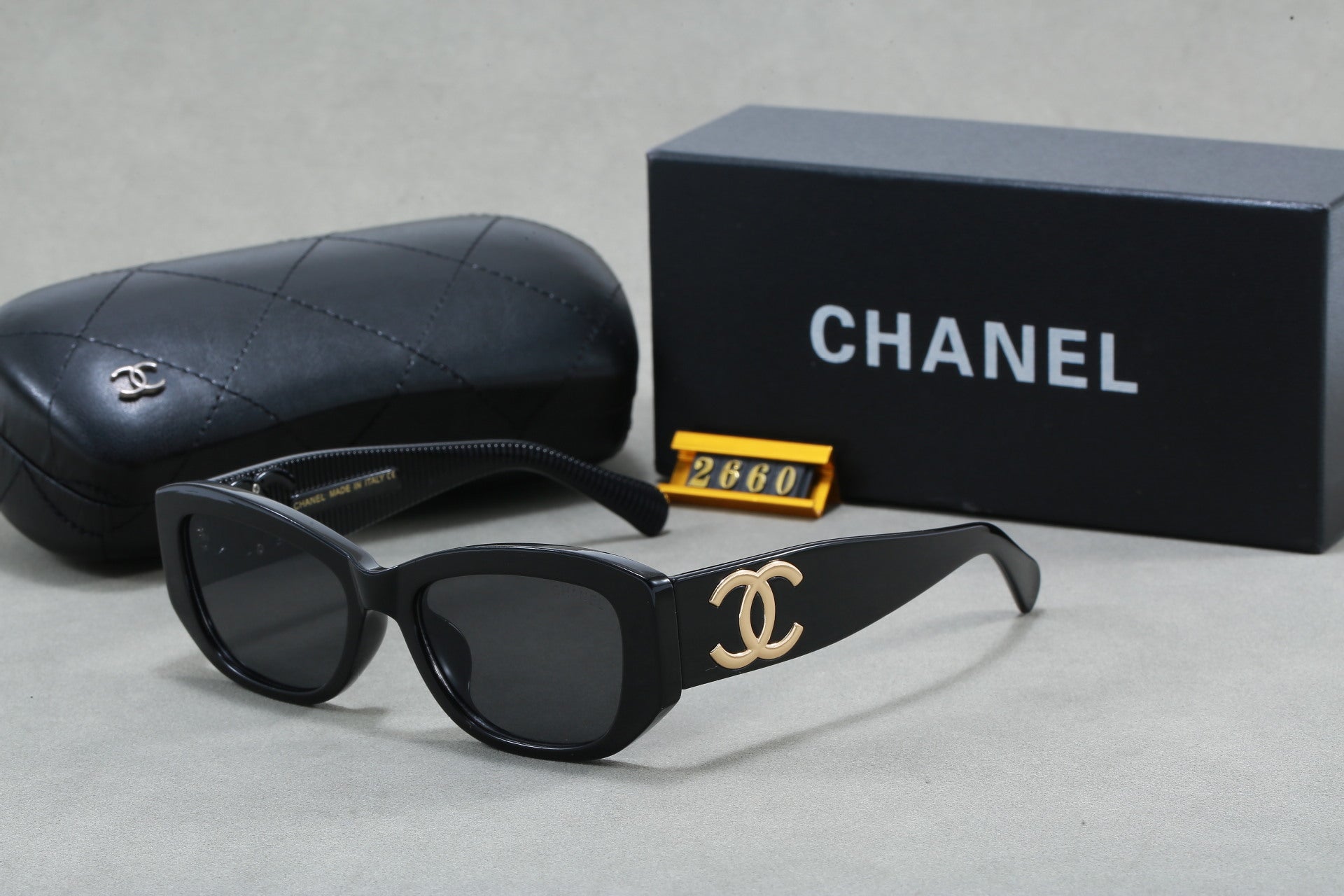 Classic style logo Double C Sunglasses for Women, Internet Celebrity, Xiaohongshu Hot Item, Sunglasses for Men, Acetate, Live Streaming Hot Item2660