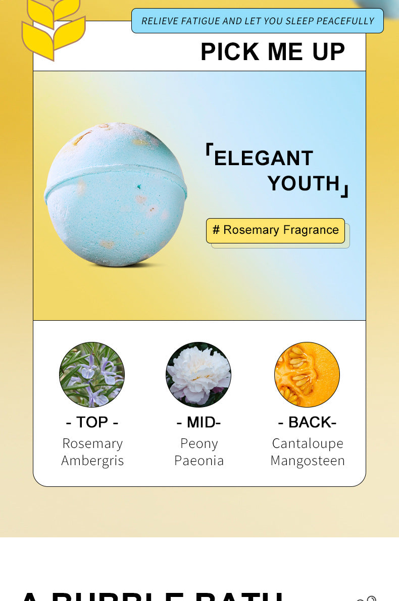 Full English Dried Flower Explosive Bath Salt Ball100gSADOER Clean Fragrance Bath Ball  Wholesale