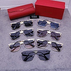 New Fashion Big Brand Sunglasses for Women Driving European and American Style Sunglasses for Men Rimless Cut Edge High-end Sunglasses