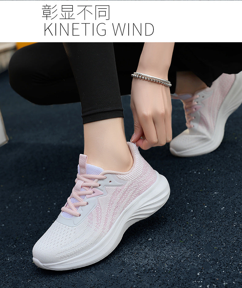 Plus Size Women's Shoes Mesh Breathable Sports Shoes Casual Shoes Lightweight Student Running Shoes Soft Sole Travel Shoes
