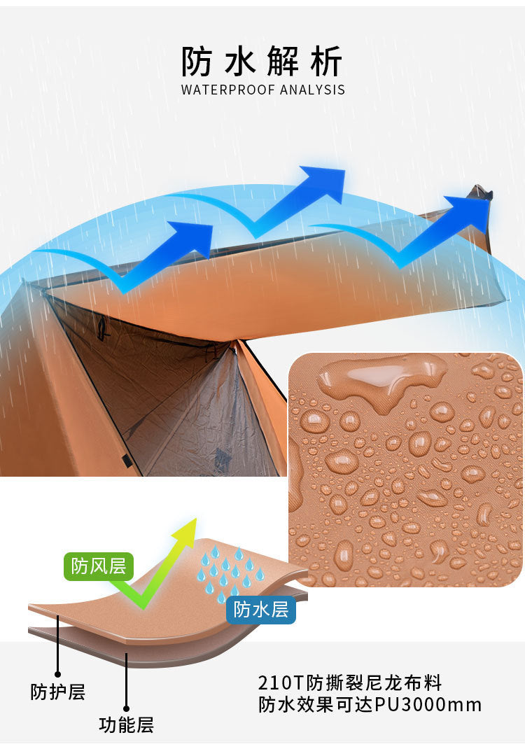 Indoor Double Shelter Ultralight Tent Canopy 2-in-1 Camping Waterproof Outdoor Portable Tent