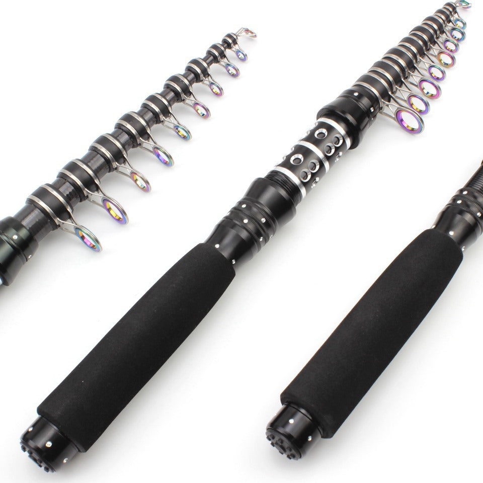 An ultra-short mini sea rod, telescopic lure rod that can be placed in a backpack