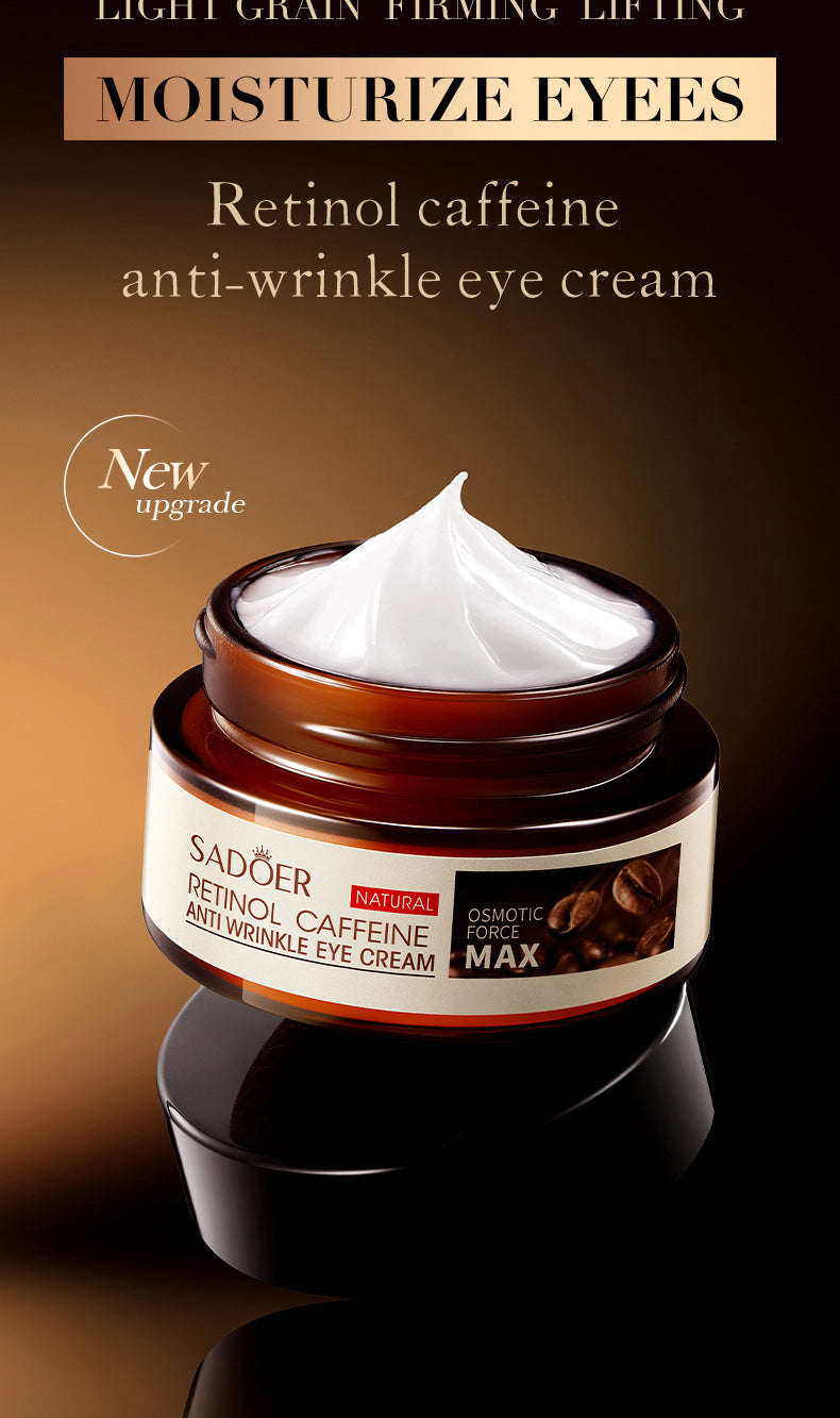 Full English Retinol Caffeine Eye Cream SADOER Improve Dark Circles, Eye Wrinkles, and Eye Bags  Wholesale