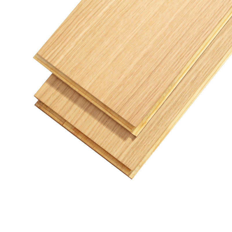 Free home installation with solid wood skirting board included Smooth Skin Feel Lacquer Flooring New Three-Layer Solid Core Real Wood Oak Flooring