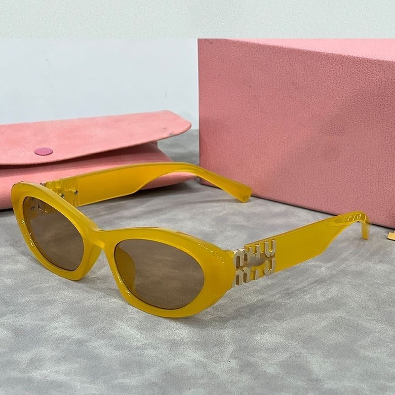 mm New Retro Narrow Frame Cat Eye Women's Small Frame Sunglasses Fashion Cat Eye Sunglasses Trendy Sunglasses Wholesale