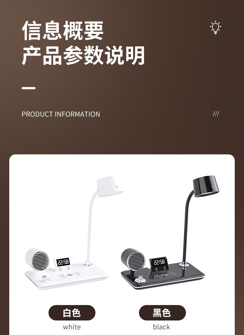 Customized Multifunctional Eye Protection Desk Lamp for Study, Smart Reading Lamp, Desktop Foldable Digital Display Time Study Lamp