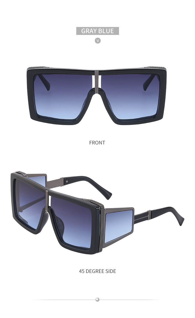 New Steampunk Style Sun Protection Sunglasses for Women, Full Coverage, Men's Trendy European and American Wholesale