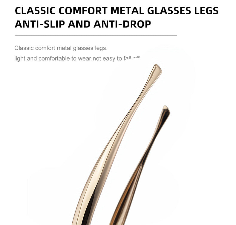 Toad-shaped Metal Sunglasses2025New Retro Plain Sunglasses High-End Feel Women Street Style Trendy Sunglasses