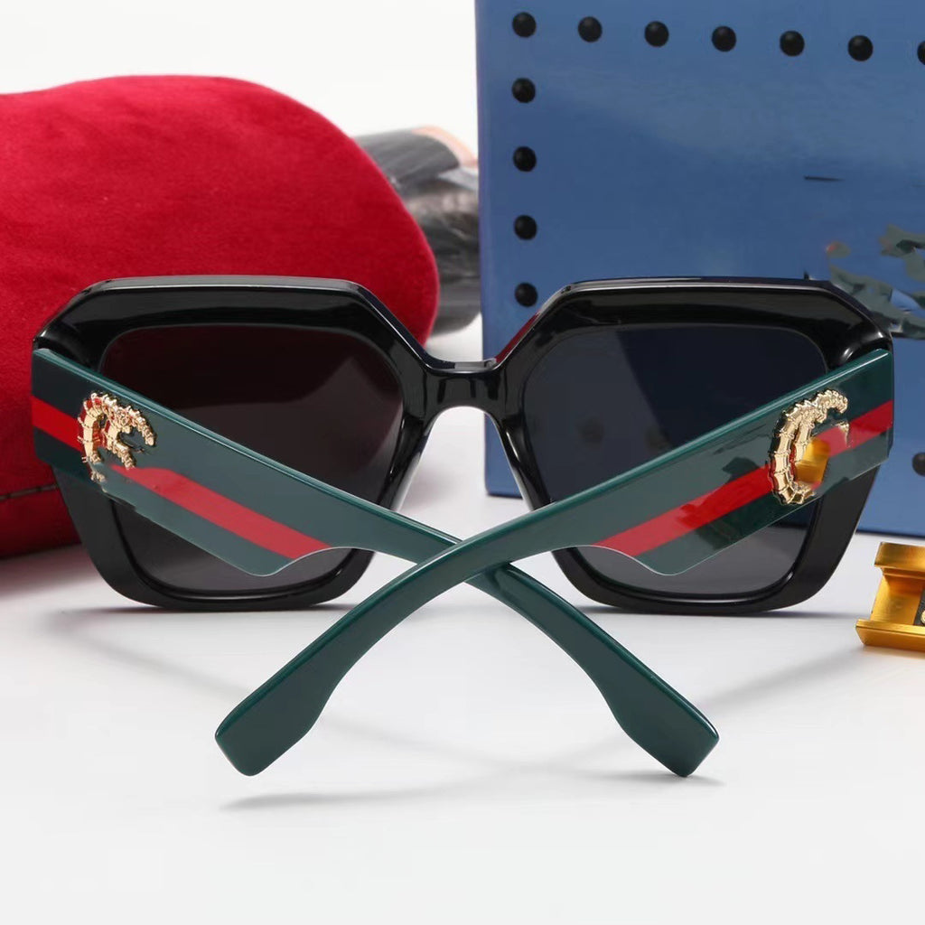 Ancient Style European and American Design ins Trendy Square Frame Sunglasses for Women, Celebrity Style, Fashionable Acetate Sunglasses for Men3029