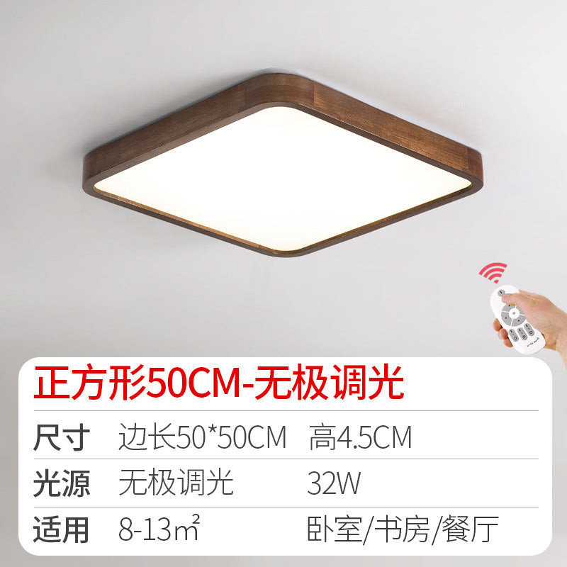 Log led Ceiling Lamp Living Room Balcony Tatami Wabi-Sabi Style Japanese Style Wood Art Corridor Nordic round bedroom