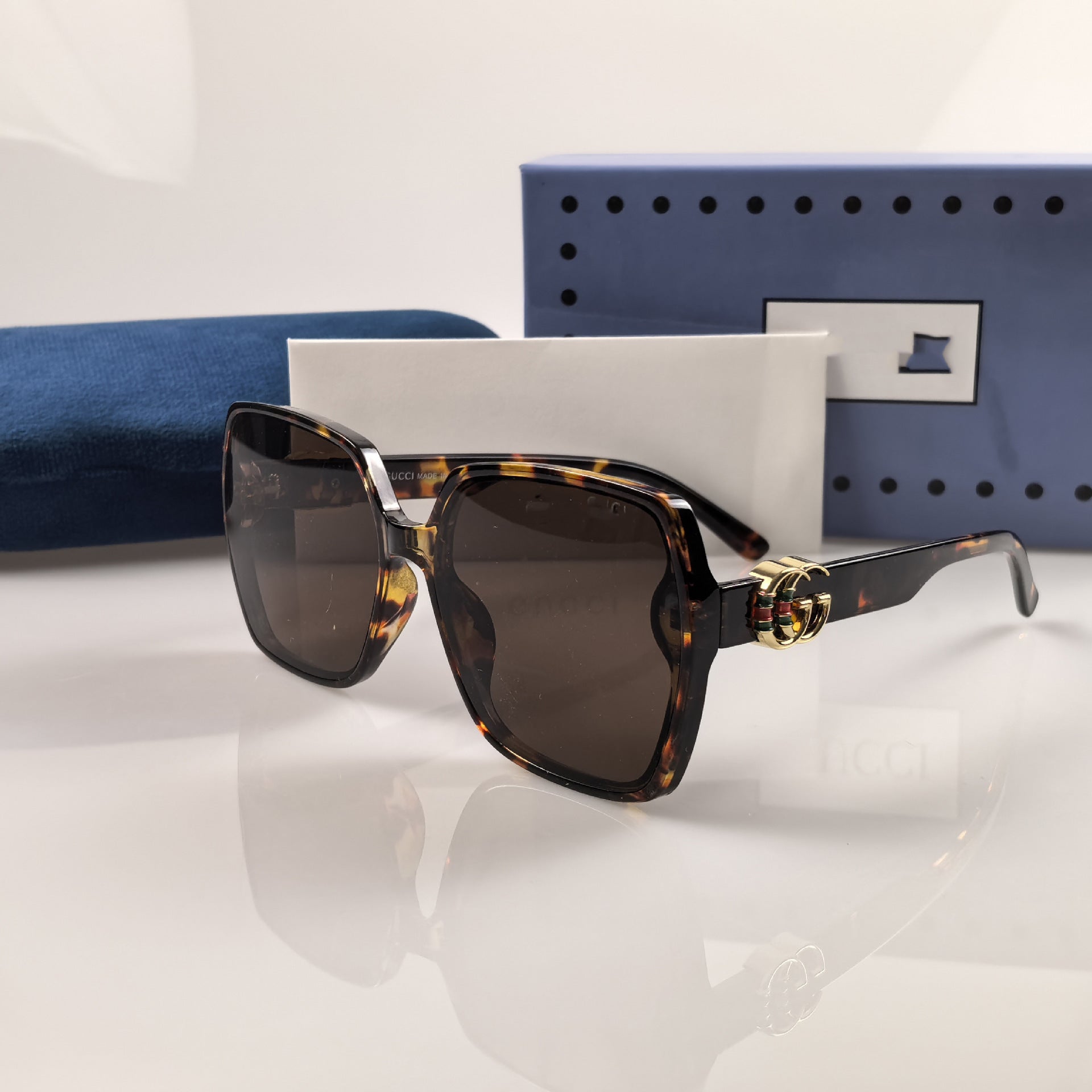 G New European and American Style Women's Fashion Personality Large Frame Square Retro Glasses Trend GG2758