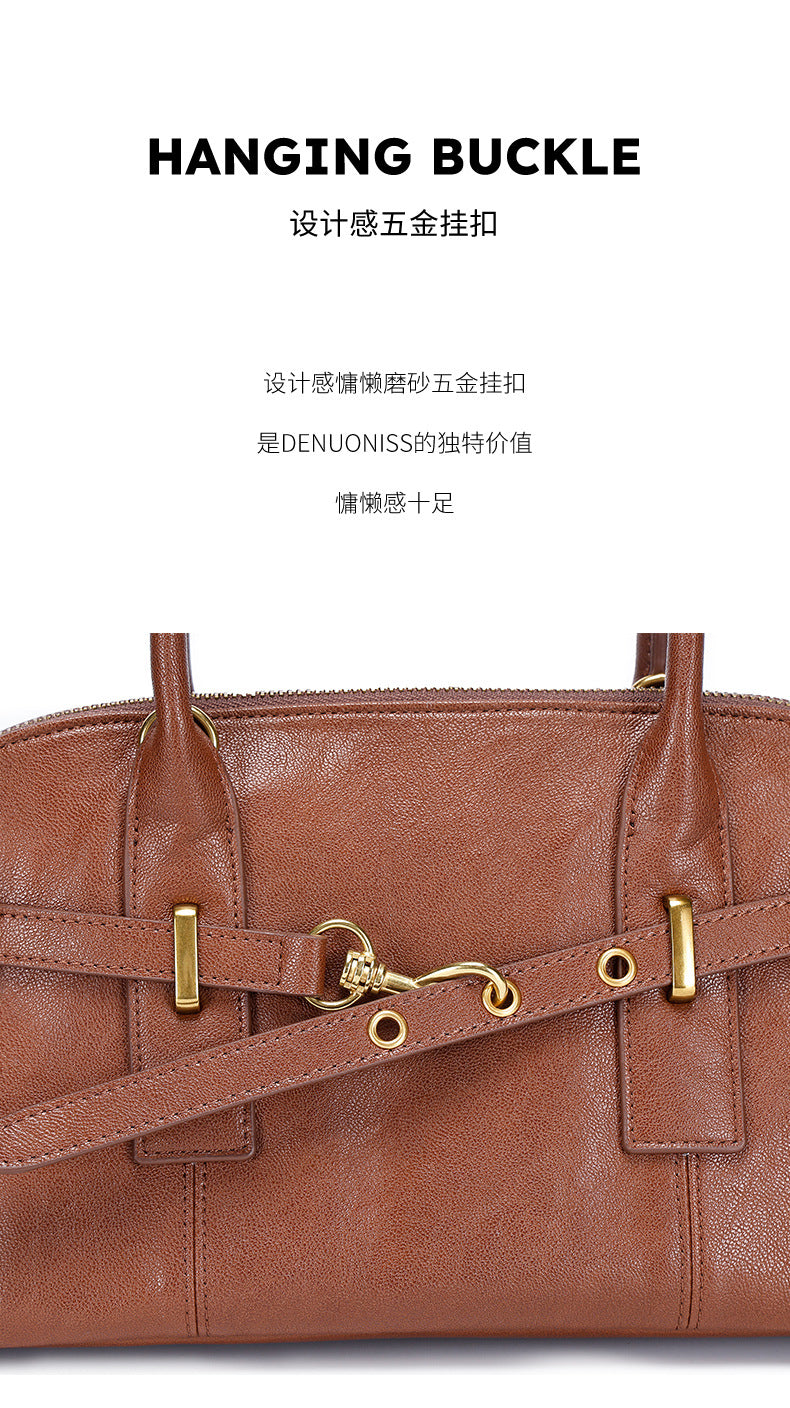 Liao Family Retro Tote Bag for Women, Large Capacity, New Trendy Fashion Women's Bag, Versatile Underarm Single Shoulder Bag, Commuting Crossbody Bag