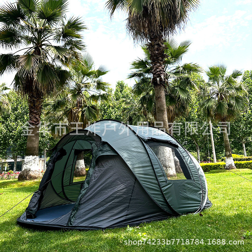 Hot-Selling Fully Automatic Hand-Pull Quick-Open Tent Travel Tent Camping Windproof Rainproof Sunproof Tent