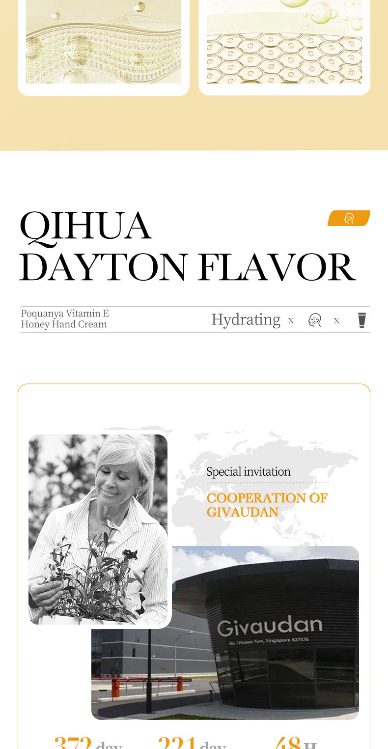 Vitamin E Hand cream30g BIOAOUA Honey hydrating moisturizing wholesale for  trade