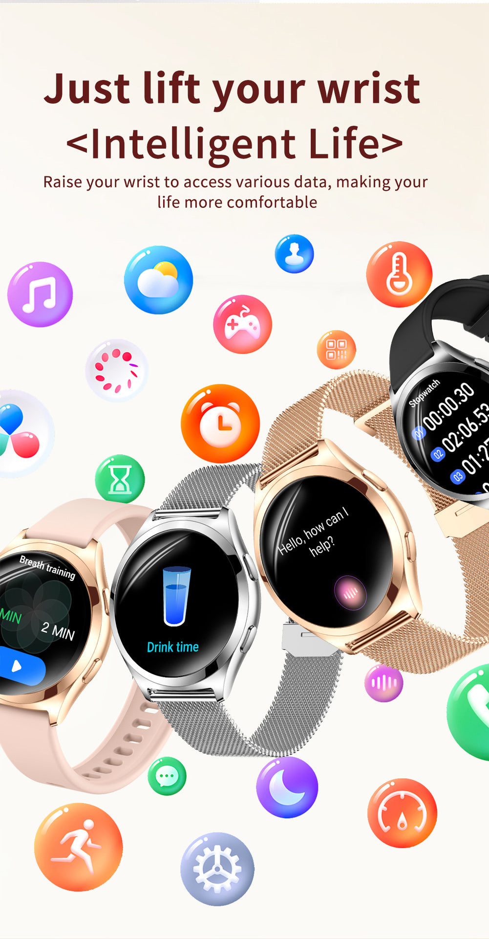 Y35Smart Watch1.27inch Bluetooth Call Heart Rate Pedometer Sleep Monitoring Deep Waterproof Sports Watch