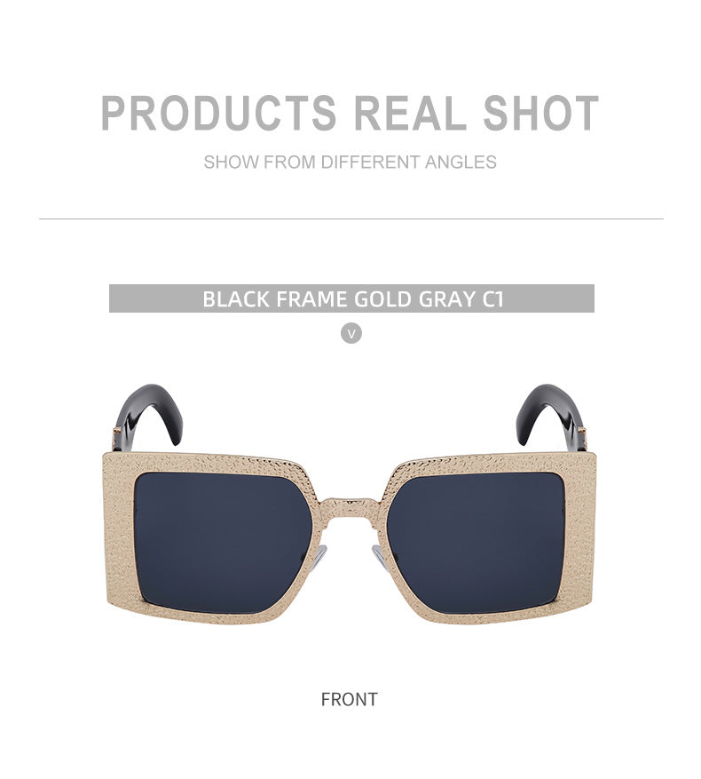 European and American Fashion Large Frame Sunglasses for Women, Sun Protection Outdoor Sunglasses, Wholesale Big Brand Glasses sunglasses