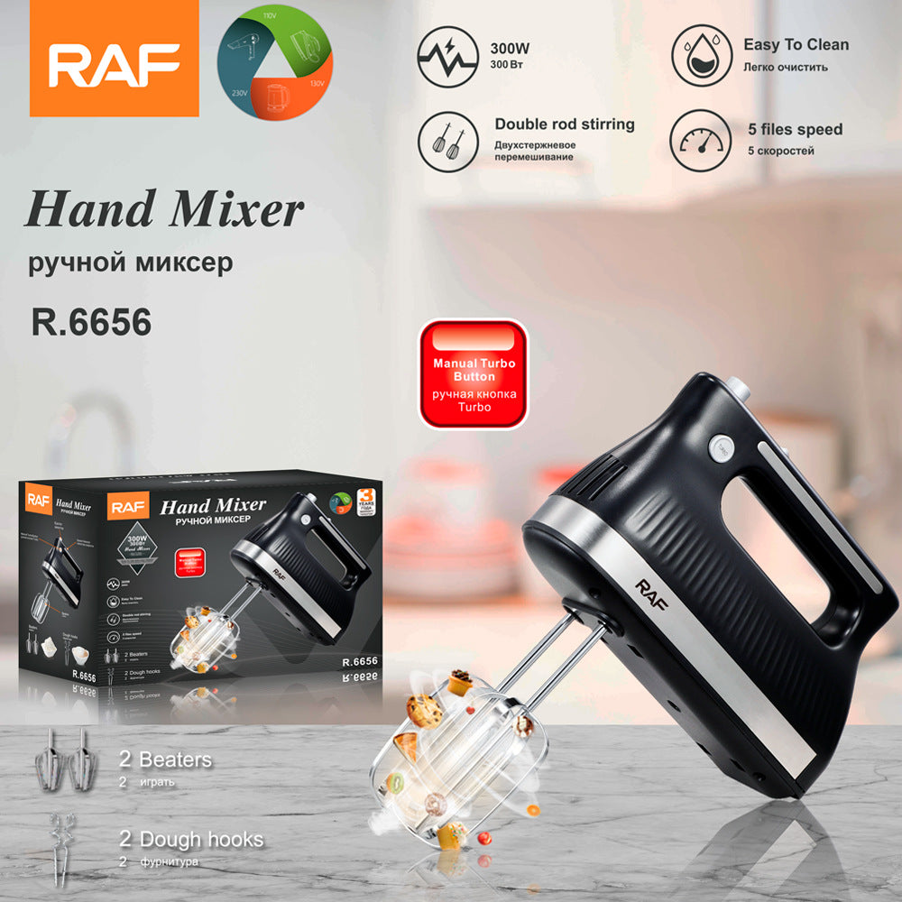 RAF EU Standard Electric Egg Beater for Home Baking, Small Cake Mixer, Automatic Egg Beater for Cream