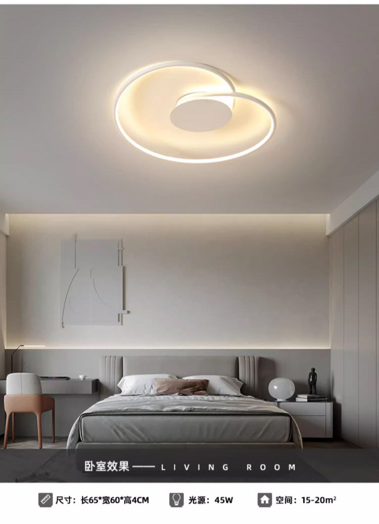 Bedroom light led Modern Minimalist Ceiling Light Internet Celebrity ins Creative Heart-Shaped Home Main Bedroom Study Zhongshan Lighting