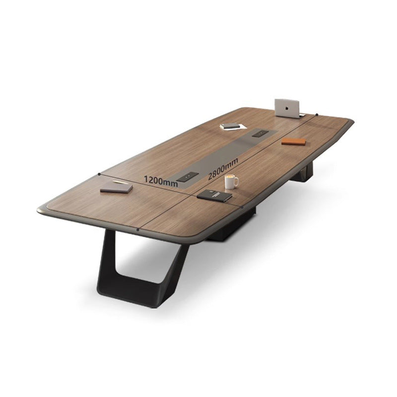 Office Conference Table Long Table Simple Modern Long Strip Table Conference Room Table and Chair Set Lacquered Large Employee Training Table