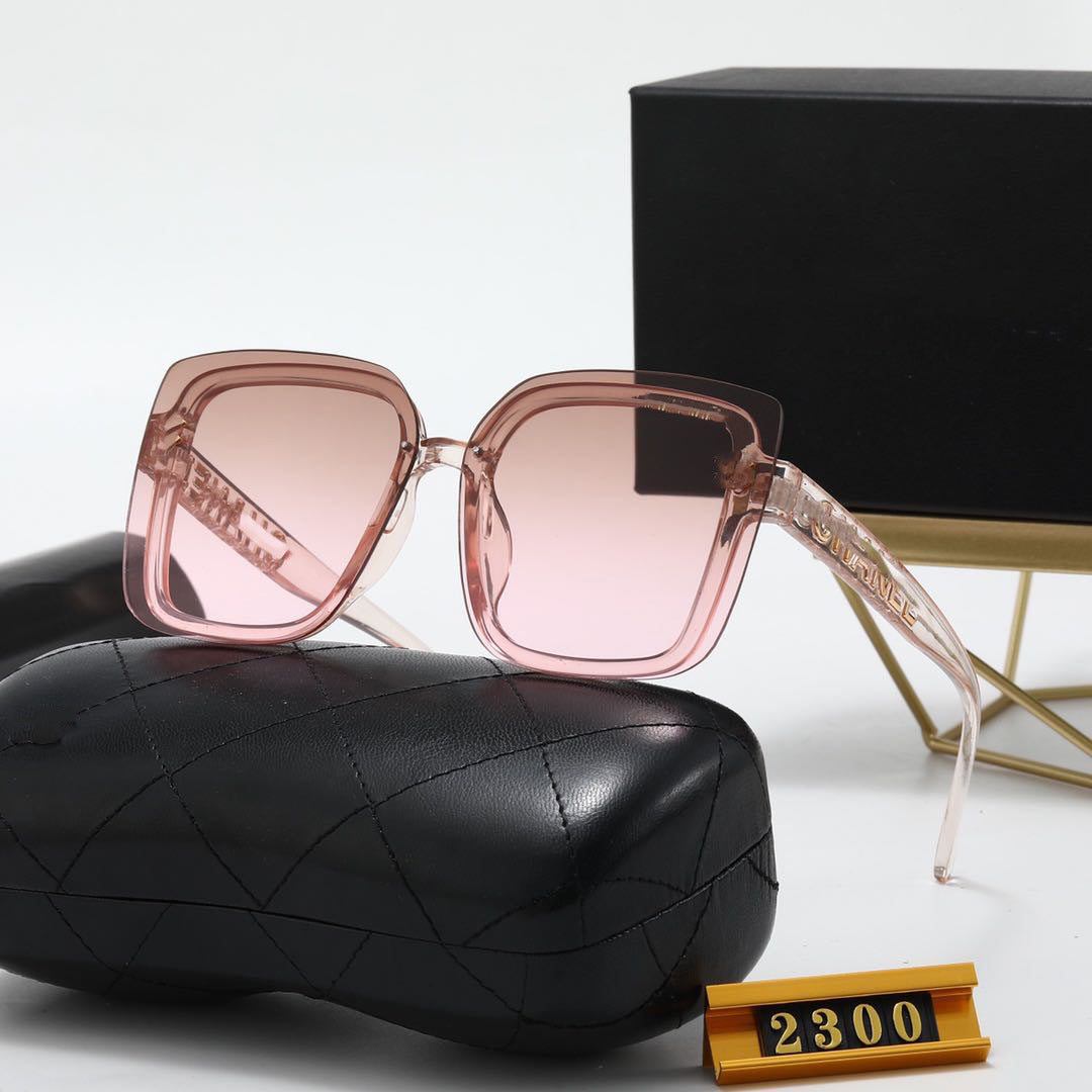 Chanel Style No Cut Edge Women's Sunglasses Trendy Fashion Hot Outdoor Sun Protection ins Wind Sunglasses