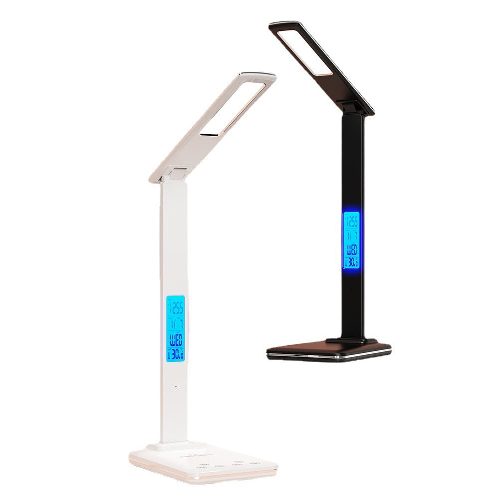 Foldable Perpetual Calendar Desk Lamp Student Dormitory Study Reading Lamp Wireless Charging Bedroom Bedside Lamp  Wholesale
