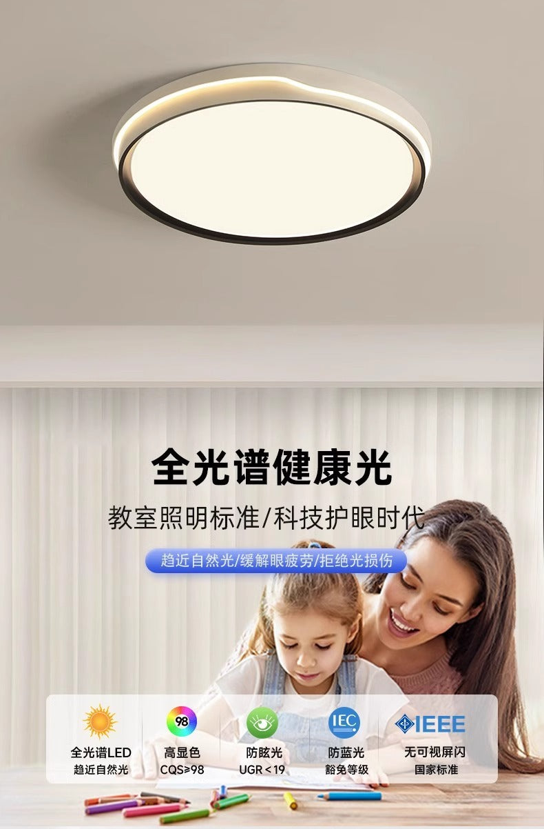 Minimalist LED Ceiling Light Round Bedroom Light Modern Simple Living Room Light Room Light Home Zhongshan Home Decoration Lighting