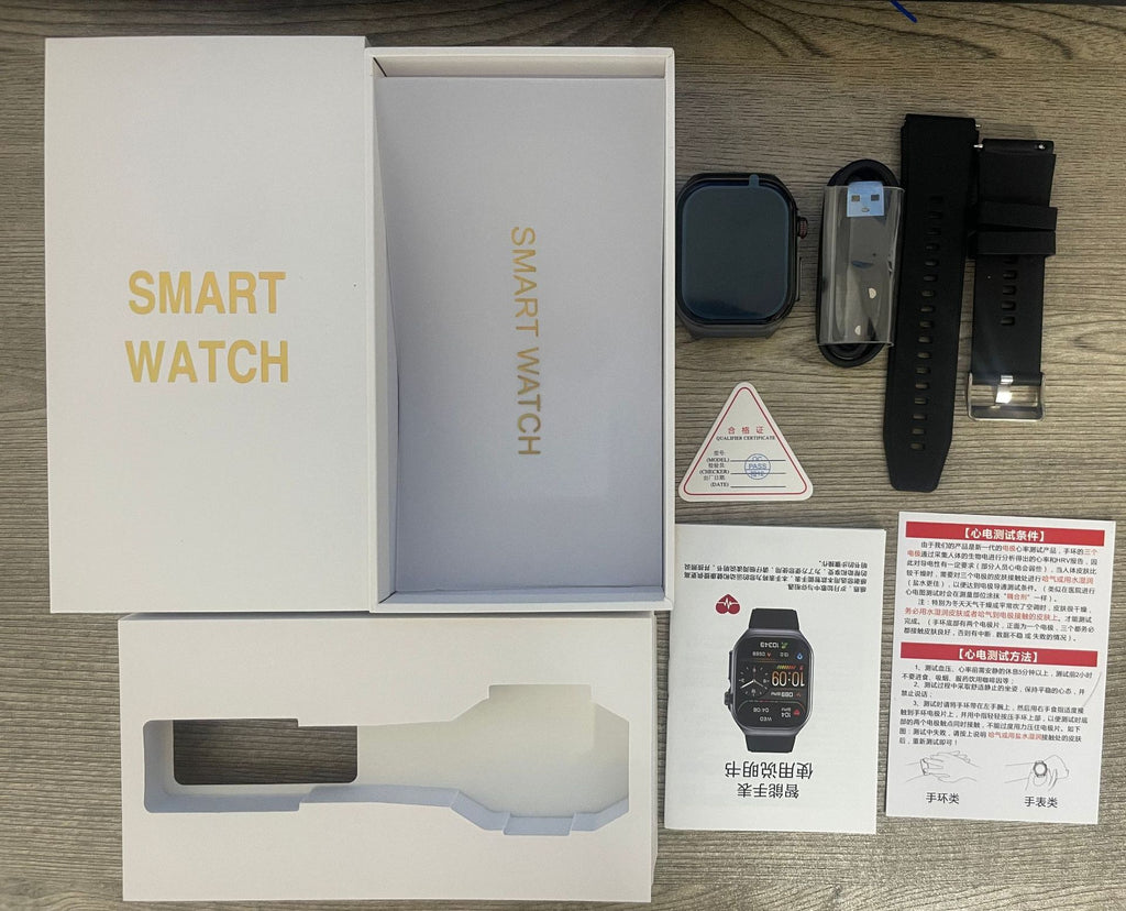 et585Smart Watch Blood Sugar Micro Physiotherapy Mood Fatigue Health Detection Bluetooth Call Smart Watch