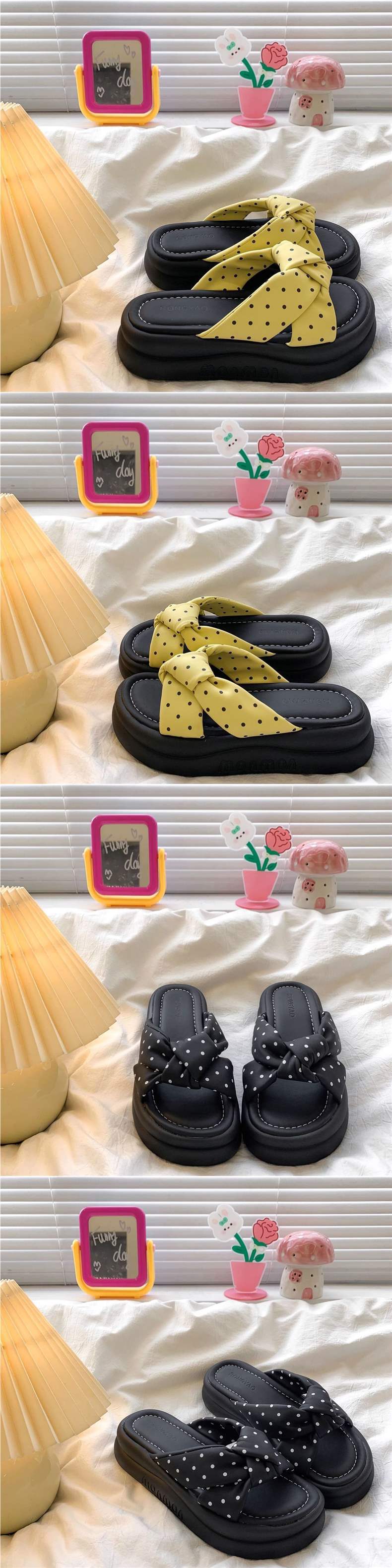 Women's Summer Thick-Soled Slippers for Outdoor Wear2025New Style Fairy Style Fashion One-Strap Sandals to Match Dresses