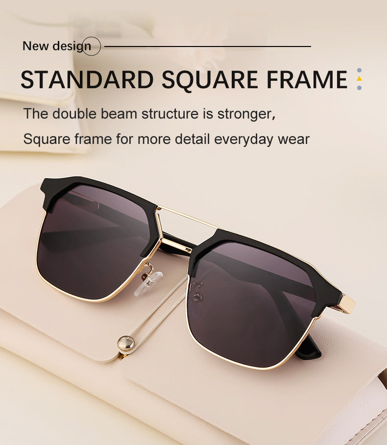 European and American Fashion Cat Eye Sunglasses for Men, Unique High-End Feel, Men's Driving Glasses Wholesale shades