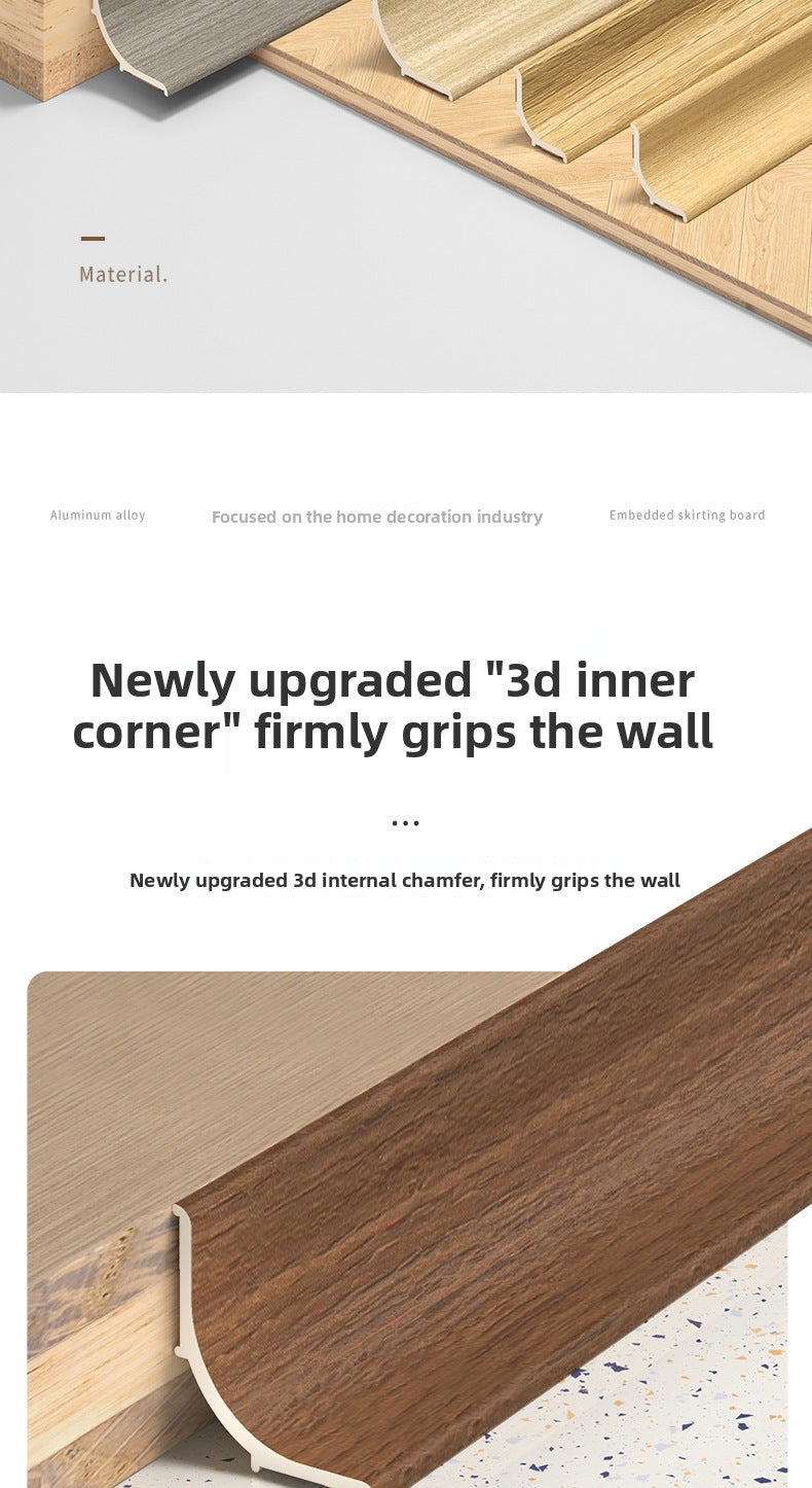 PVC Flexible self-adhesive internal corner trim for wall gaps and floor decoration, conceals imperfections, can be bent, and is suitable for ceiling trim