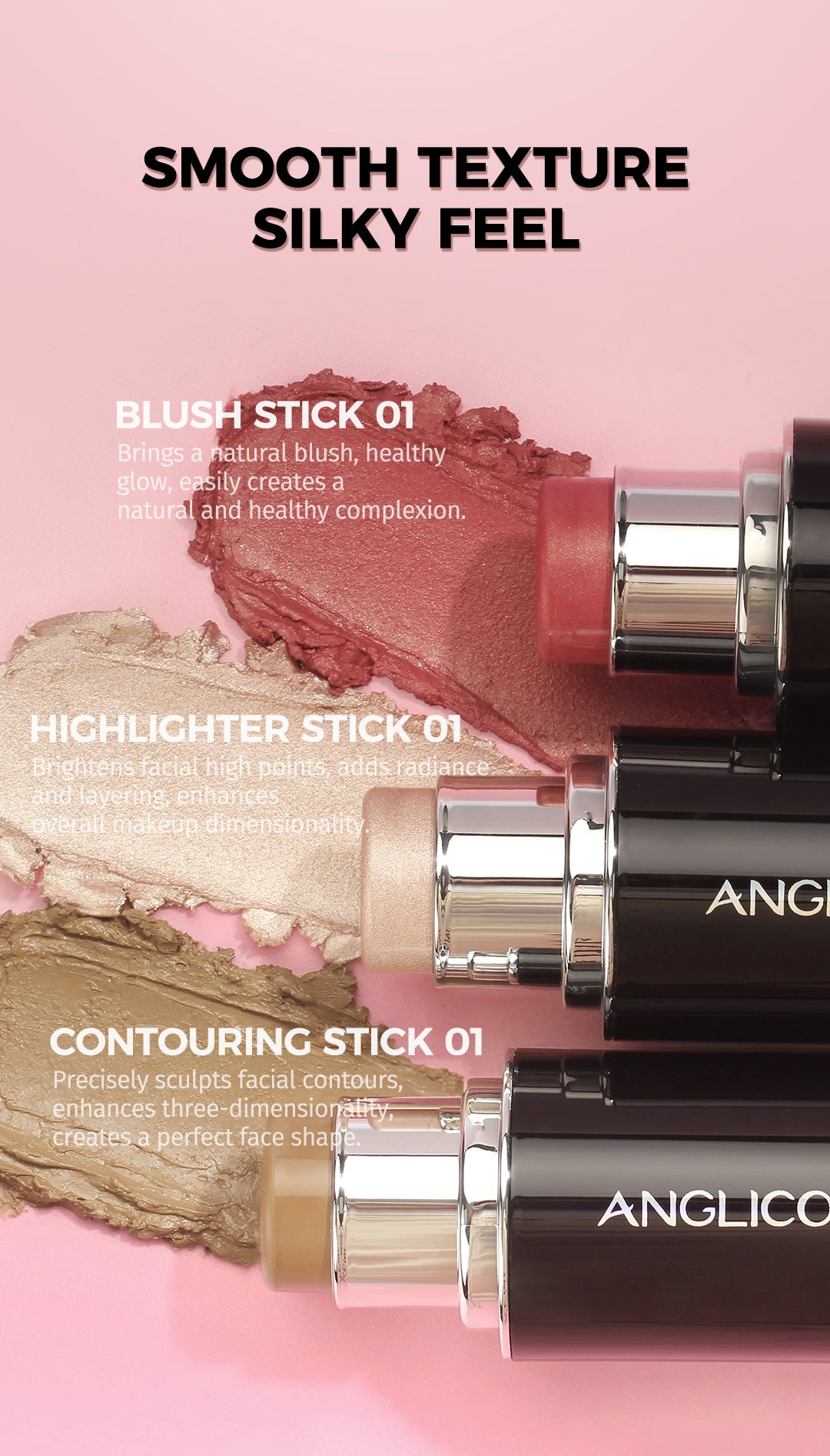 Hot-Selling Contour Stick Contour Shadow Matte Long-Lasting Facial Three-Dimensional Contour Pen Wholesale