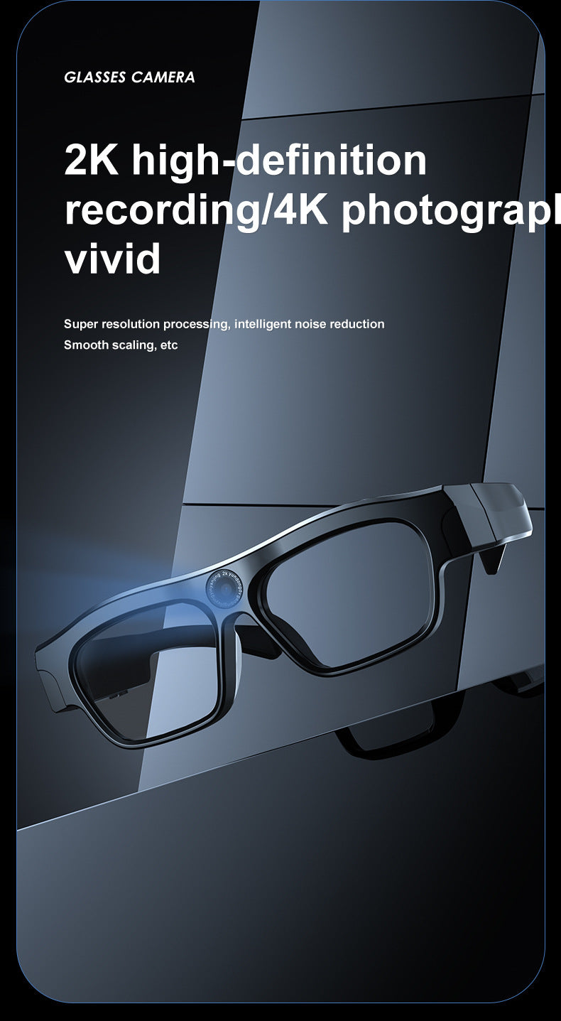AI Glasses mate2Black Technology Translation Bluetooth Glasses Camera Photo Outdoor Windproof Card Insert Video Glasses