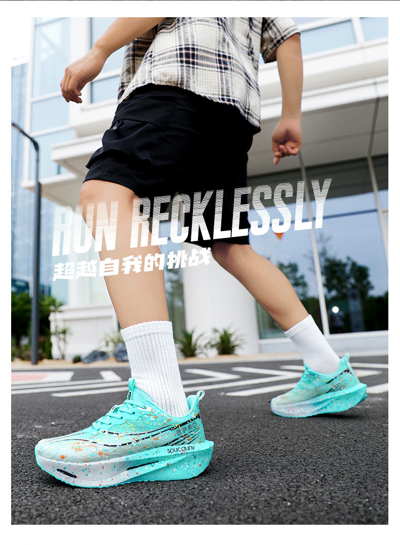 Parent-Child Cool Luminous Running Shoes Casual Fashion Men's Shoes Breathable Mesh Lightweight Comfortable Cushioned Wear-Resistant Sports Shoes