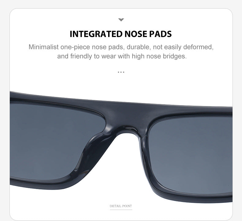 European and American retro women's sunglasses T Square Frame Sunglasses for Women Trendy Glasses Wholesale sunglasses