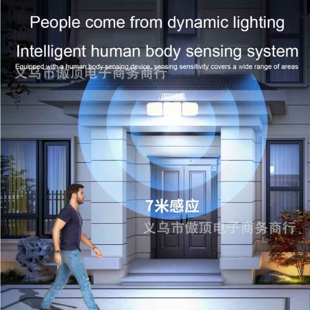 Solar Light Outdoor Garden Light Human Body Sensing Split Street Light Waterproof Wall Garden Garage Lighting Wall Light
