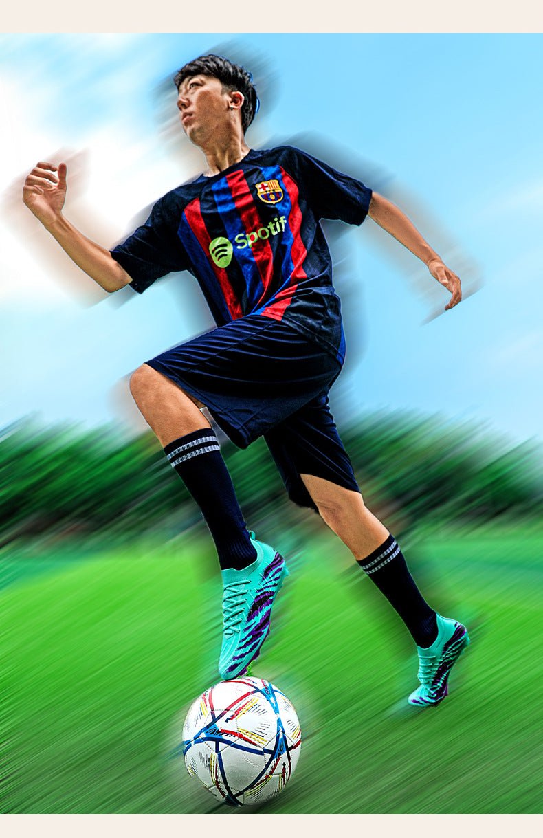 Large Size Authentic Low-Top Soccer Shoes New Wholesale Men's Training Shoes Student Soccer Shoes Spike Shoes Women's