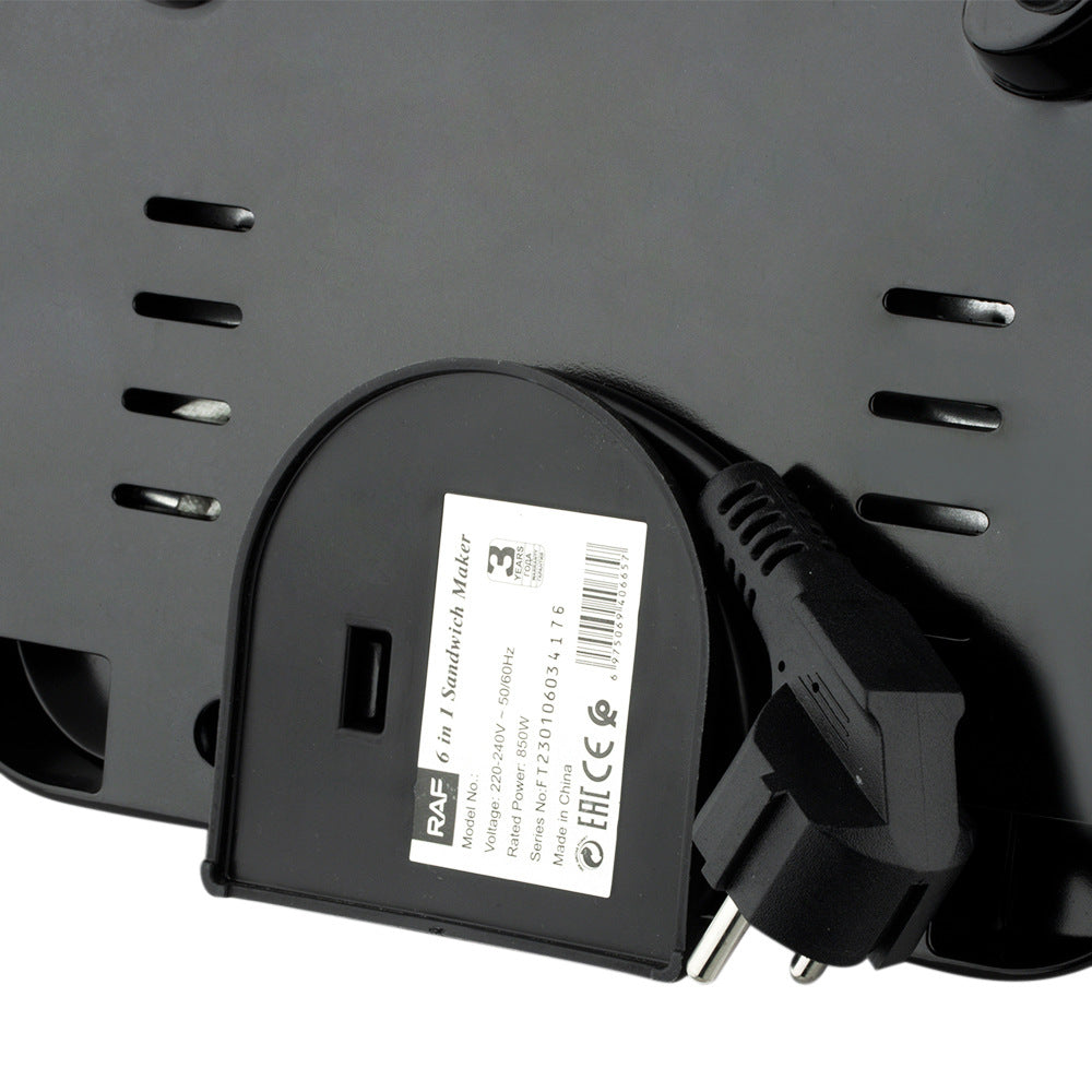 RAF European Standard 3-in-1 Waffle Maker Breakfast Machine Portable Baking Steak Home Multi-Functional 594R