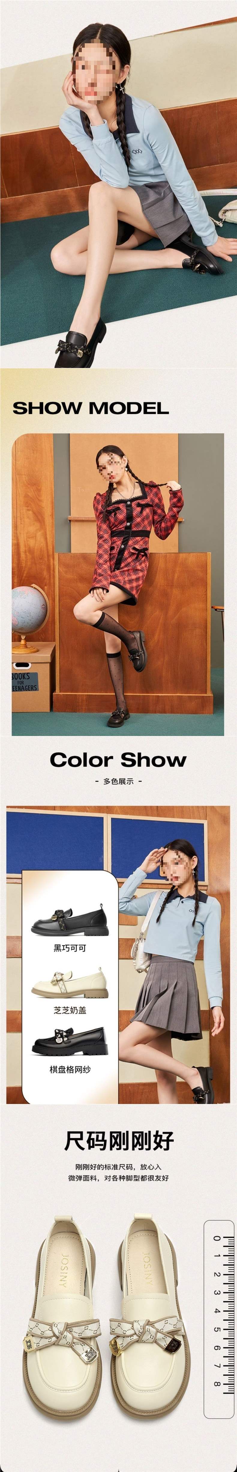 Guirenfang Bowknot British Style Loafers for Women2025New Four Seasons Slip-On Fashion Women's Single Shoes Small Leather Shoes