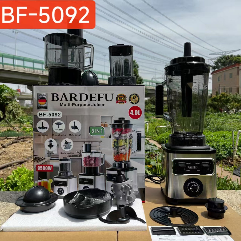 8in1blender Pure Copper Stainless Steel High-Power Meat Grinder Ice Crusher Juicer Blender with Dual Cup Design