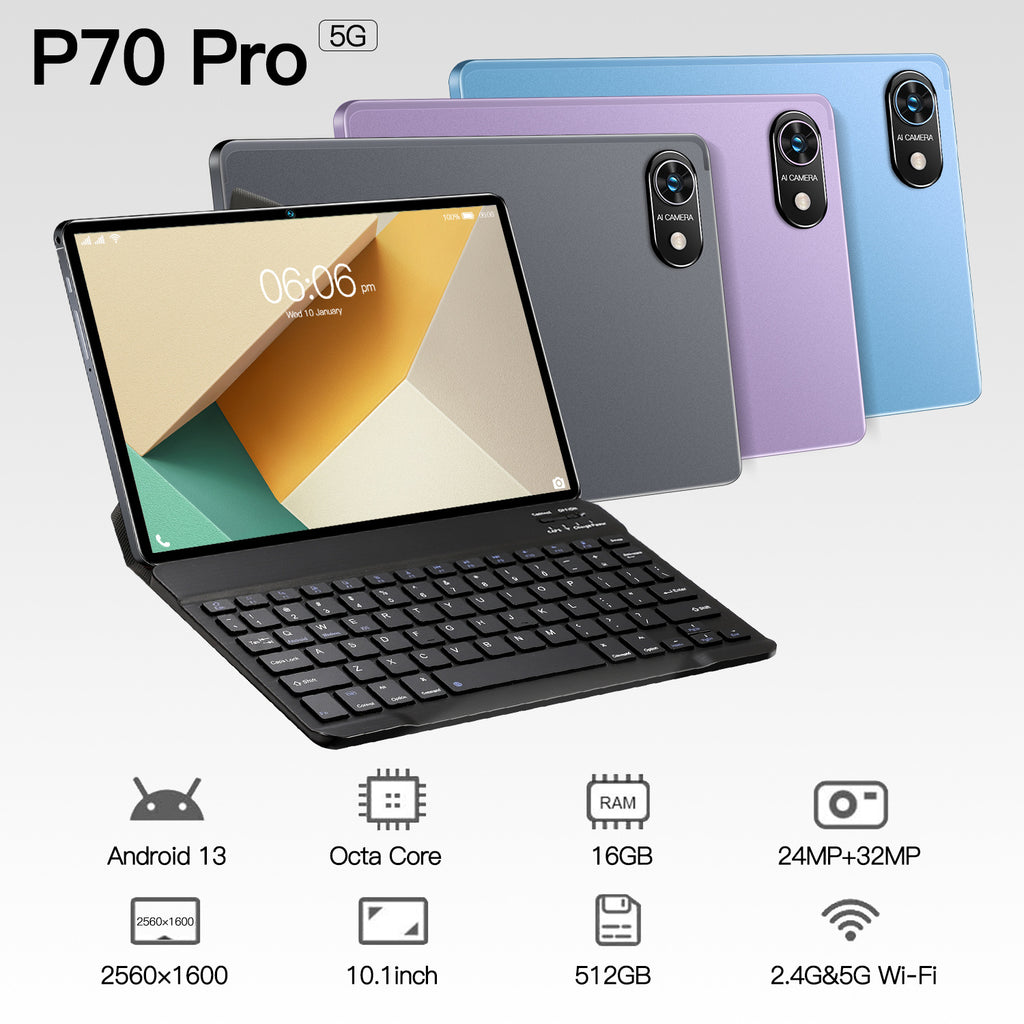 P70 Pro Tablet Pc10Inch Full HD Screen4G/5G Dual SIM Card Call WIFI(Popular)