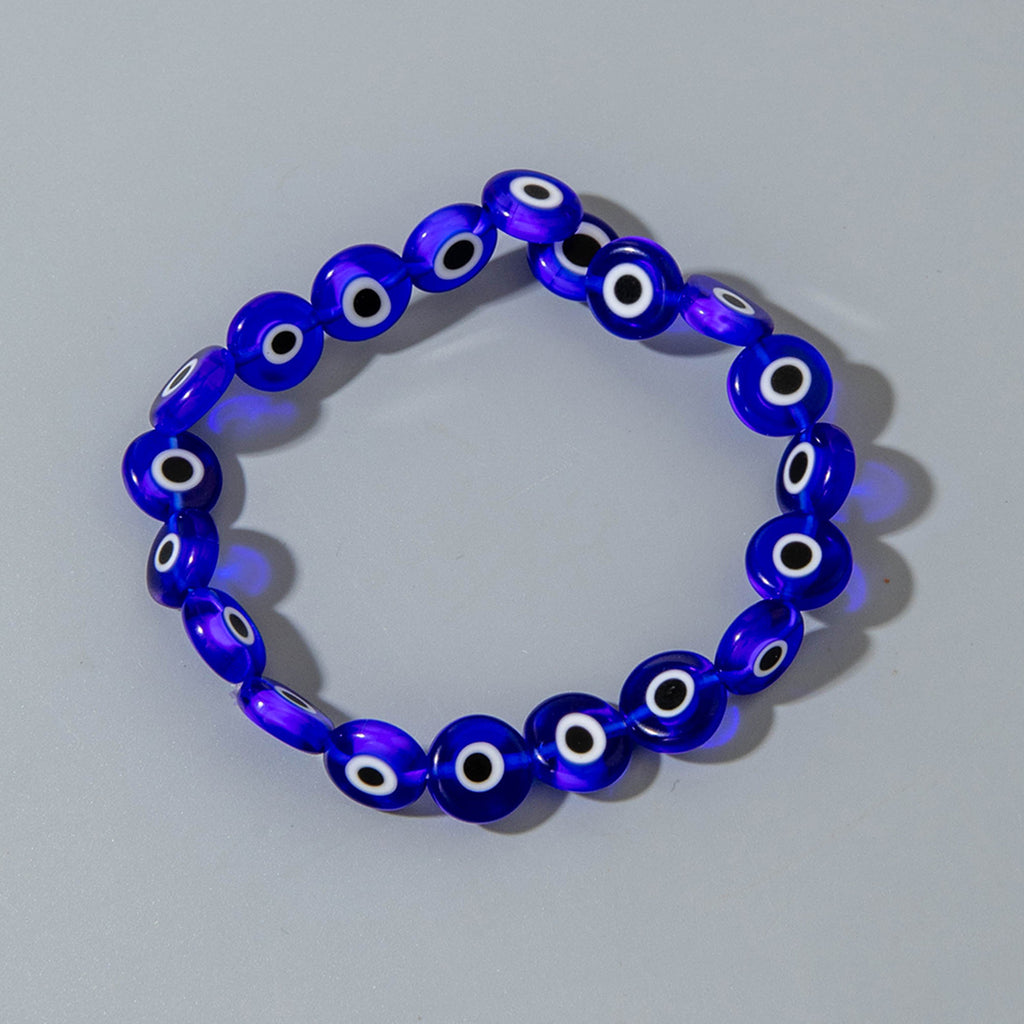 European and American Ornament Bohemian Devil's Eye Beaded Bracelet  Fashionable and Unique Eye Elastic Bracelet Wholesale